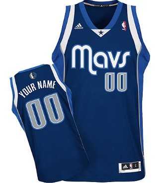Men & Youth Customized Dallas Mavericks Navy Blue Jersey